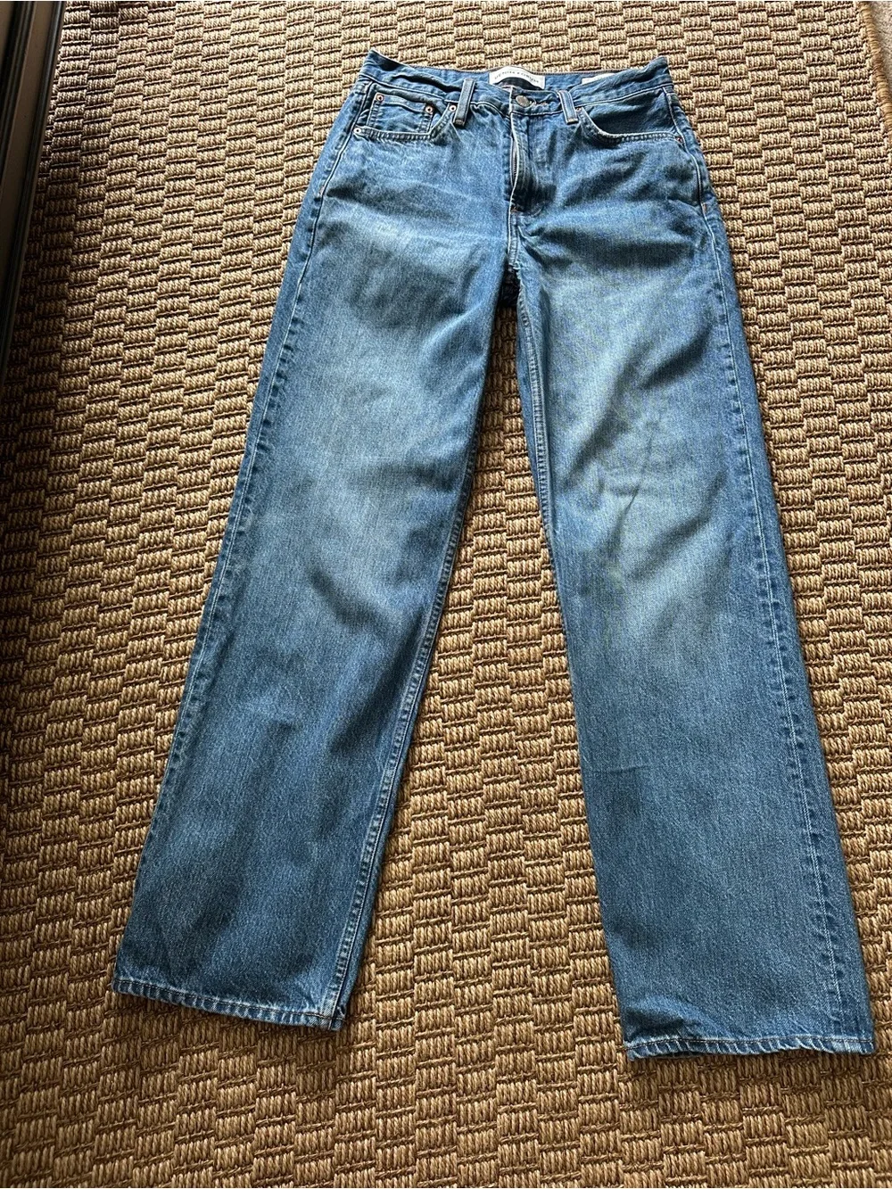 Denim Forum Aritzia The ’90s Iggy Lo-Rise Baggy Jeans Size 26 Medium Wash